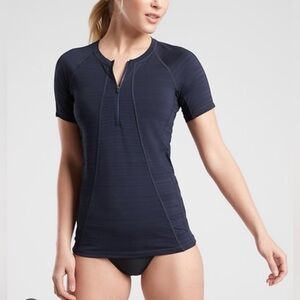 Athleta Pacifica Tee Size XXS Blue NWT